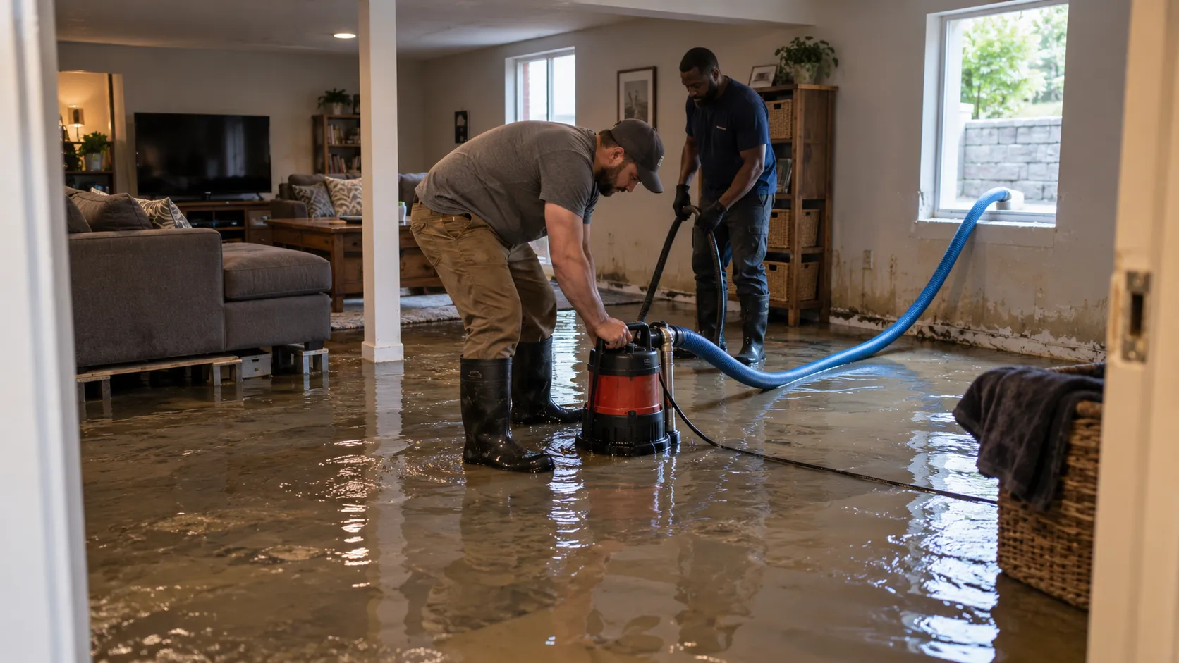 Flooded Basement Cleanup in Kansas City, MO